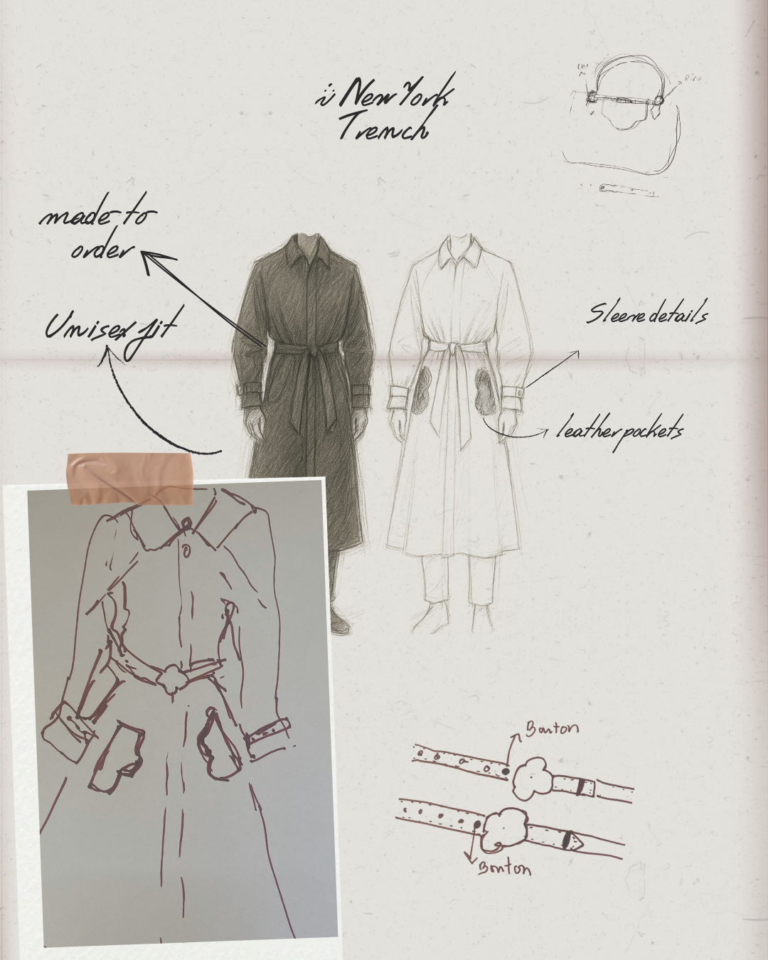 “A NEW YORK” TRENCH COAT