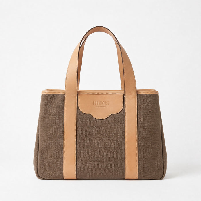 ''...à New York'' Tote Bag in Saddle Brown