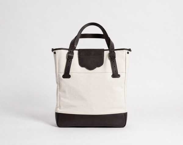 ''...à Zurich'' Tote Bag in Charcoal Brown