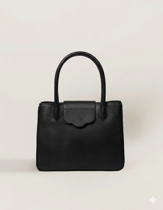 ''...EN SUISSE'' IN CHARCOAL BROWN
