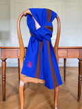 The University Scarf Royal Blue & Tobacco