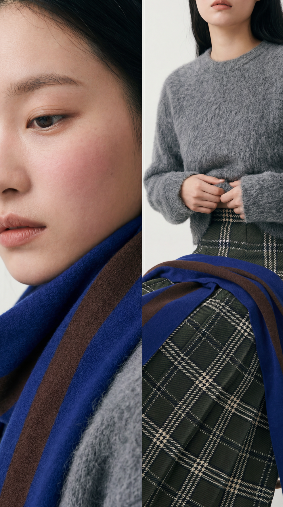 The University Scarf
Royal Blue / Brown