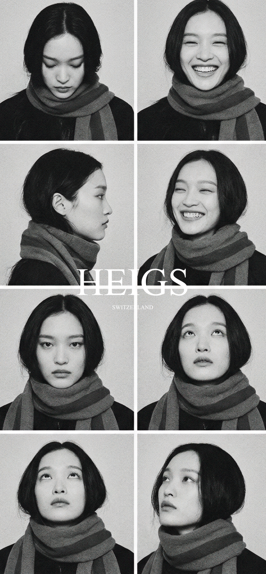 Heigs University Écharpe Rayée en Laine