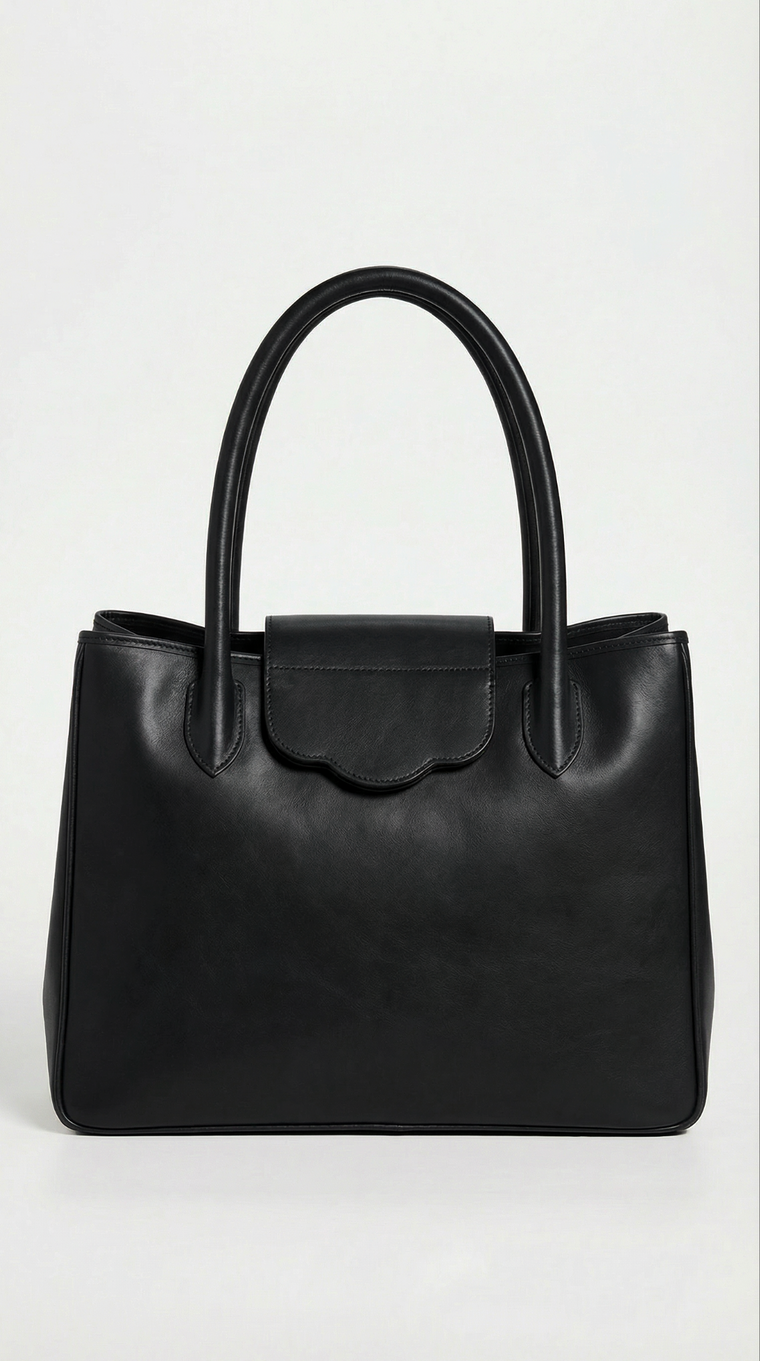HEIGS En Suisse in Charcoal Brown — handmade full-grain leather handbag in Charcoal Brown, designed in Switzerland