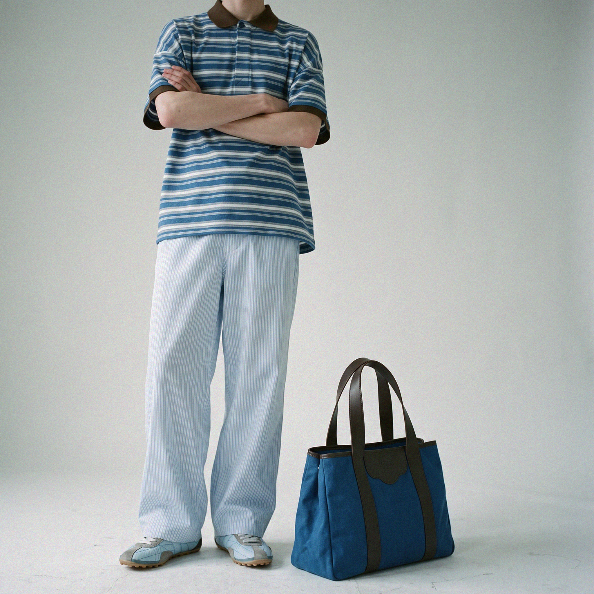 ''...à New York'' Grand Modèle Tote Bag in Deep Teal