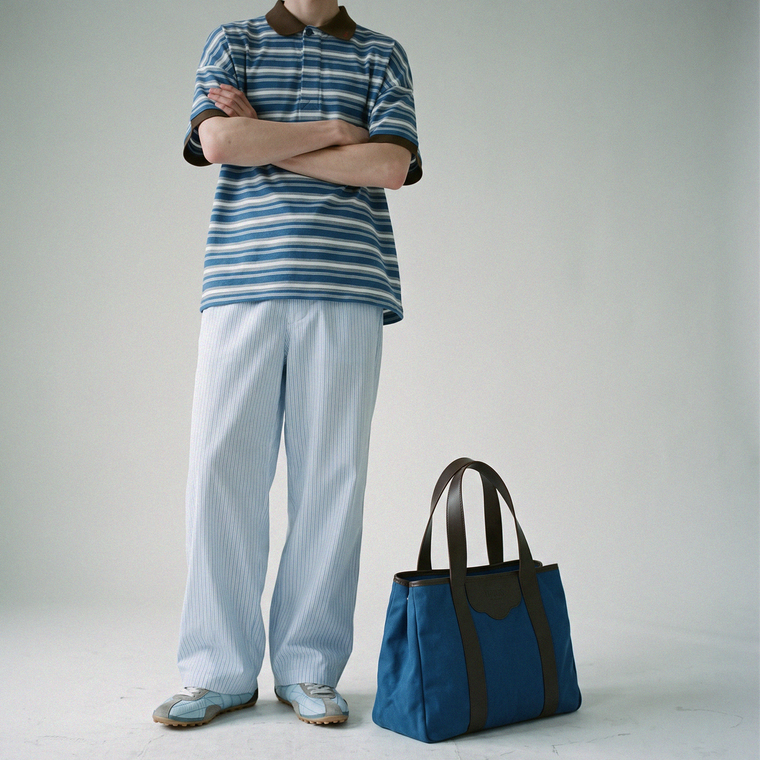 ''...à New York'' Grand Modèle Tote Bag in Deep Teal