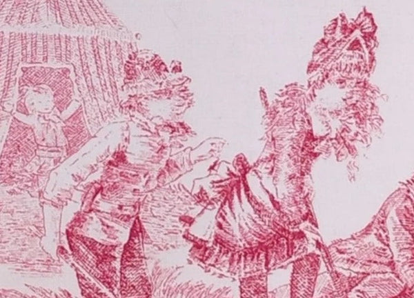 Toile de Jouy Framboise