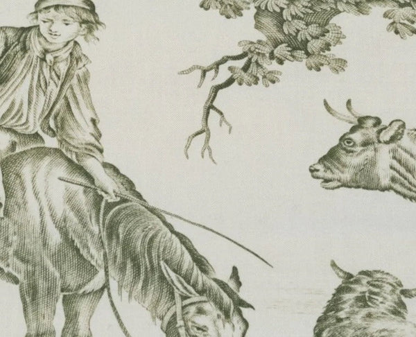 Toile de Jouy Verte