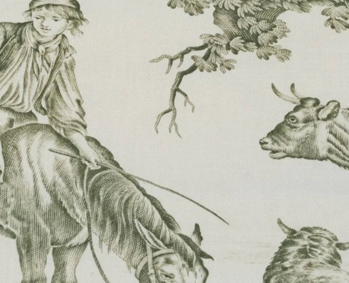 Toile de Jouy Verte