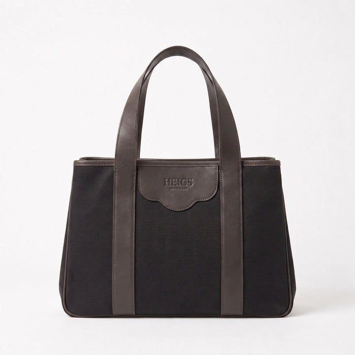 ''...à New York'' Tote Bag in Deep Black